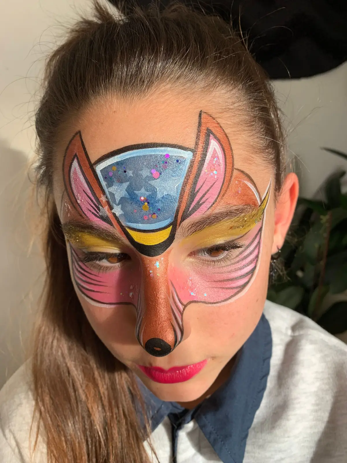 Maquillage artistique floral